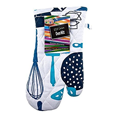 The Kosher Cook KCKH4012D Oven Mitt, Dairy, 1-Piece