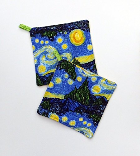 Starry Night Potholder Set of 2