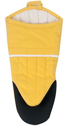 Kay Dee Designs R6345 Necessities Terry Lined Oven Mitt with Neoprene Backing, Yellow Rose