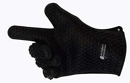 Amish Cooking Gloves – Heat Resistant Silicone for BBQ & Kitchen – Oven Mitts with Fingers – Lifetime Guarantee