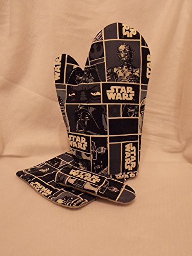 Star Wars Oven Mitts, Set of 3, Durable Heat Resistant