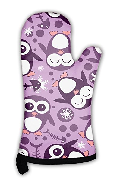 Gear New Oven Mitt, Pattern With Cute Penguins, GN17050