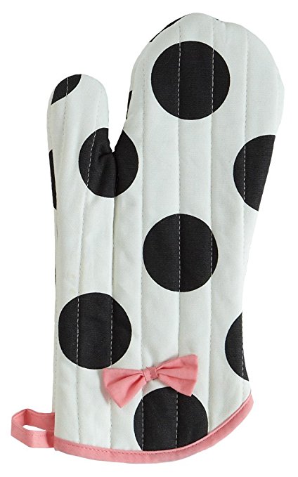 Jessie Steele Dancing Dots Oven Mitt with Bow