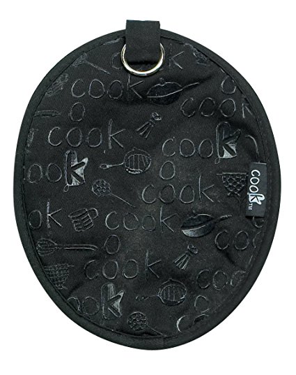 Kay Dee Designs Cook Collection Silicone Potholder, Black
