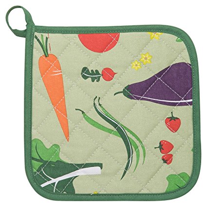 Kitchen Style by Now Designs Potholders, Garden Veggies, Set of 2