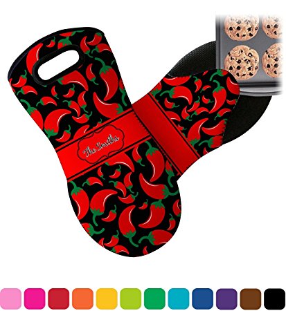 RNK Shops Chili Peppers Neoprene Oven Mitt (Personalized)